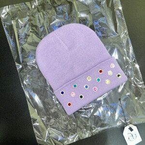 “Cosmic Candy (Grape Orbit)” Beanie - Cuff Only Edition